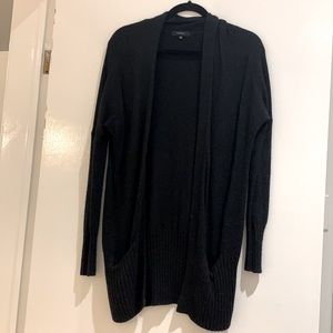 Aritzia angora and cashmere open cardigan